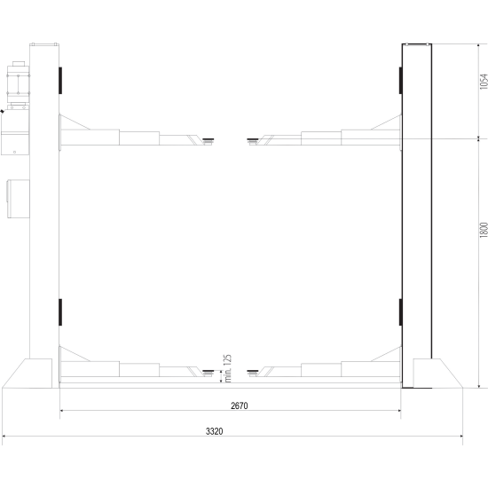 Podnośnik 2-kolumnowy Bestlift 242DDE